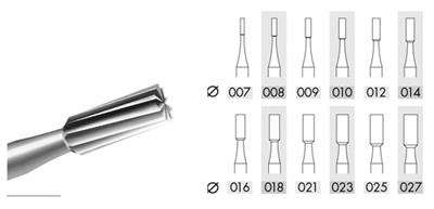 26 Steel Cylinder Burs