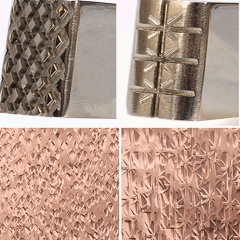 Hammer Texturing Cross Hatch Stars