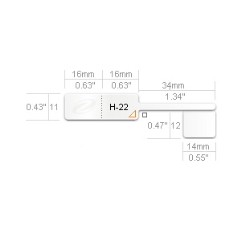 Zetags HP22 Tail Tags Silver