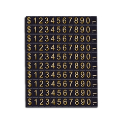 Zesnap Price Cubes 5mm Black with Gold Text