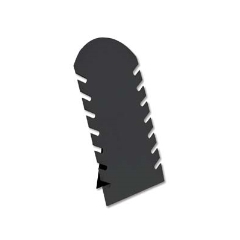 Flocked Plastic Stand Black