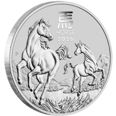 Fine Silver Coin Horse 2026 2oz