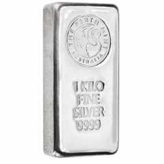 Fine Silver Bar 1kg Perth Mint