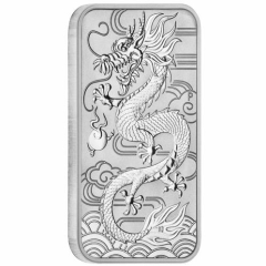Fine Silver Coin Rectangular Dragon 2018 1oz