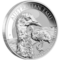 Fine Silver Coin Emu 2022 1oz