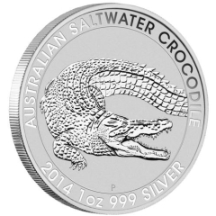 Fine Silver Coin 1oz Salt Water Crocodile