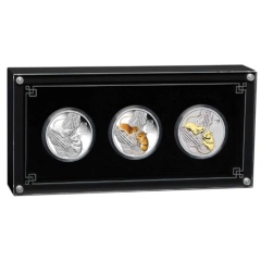 Fine Silver Coin Lunar 3 Coin Proof Set Mouse 2020