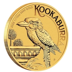 Fine Gold Coin Kookaburra 1/10oz 2022