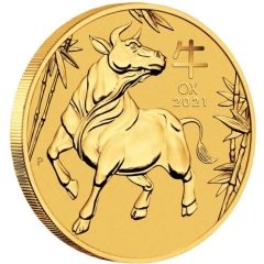 Fine Gold Coin - 1/2oz Australian Lunar Ox 2021