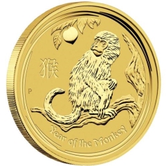 Fine Gold Coin - 1/4oz Australian Lunar Monkey 2016