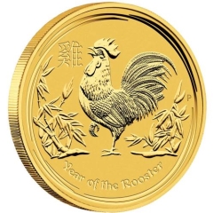 Fine Gold Coin - 1/2oz Australian Lunar Rooster 2017