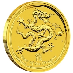 Fine Gold Coin - 1/10oz Australian Lunar Dragon 2012