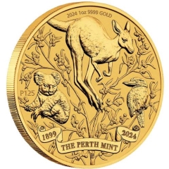 Fine Gold Coin The Perth Mint 125th Anniversary 1oz 2024