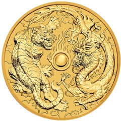 Fine Gold Coin Dragon & Tiger 2019 1oz