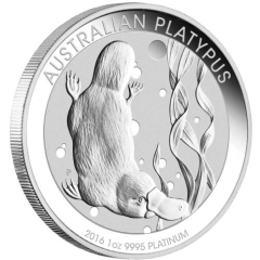 Fine Platinum Coin 2016 Australian Platypus 1oz