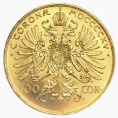 900 Gold Coin - 100 Corona
