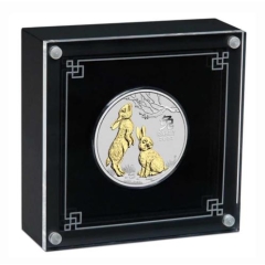 Fine Silver Coin Gilded Rabbit 2023 1oz