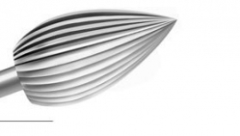 Bur Steel Flame Fine 3.30mm