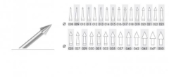 Bur Steel Pointed NN 1.80mm