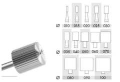 Bur Steel Cylinder R 2.50mm