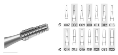 Bur Steel Cone Cross Cut 0.9mm