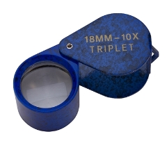 18mm 10X Triplet - Blue Lapis