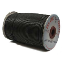 Cord Cotton 1mm Black 100m