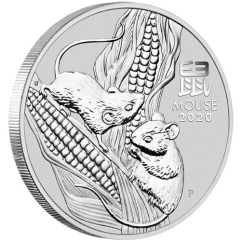 Fine Silver Coin Mouse 2020 2oz