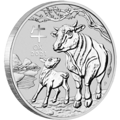 Fine Silver Coin Ox 2021 2oz
