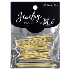 Head Pin Gold 100pc Card