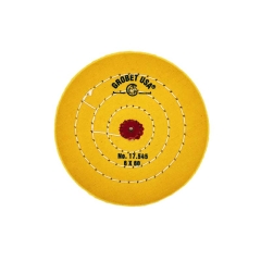 Muslin Buff 6" x 60 Yellow Stitched