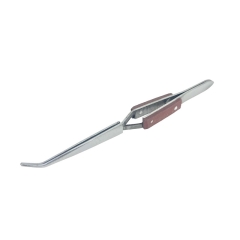 Tweezers J.07 Cross Lock Bent