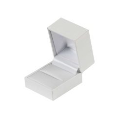 Leatherette Ring Box White
